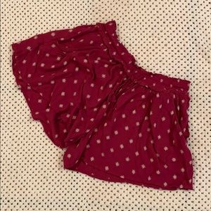 Flowy Burgundy shorts